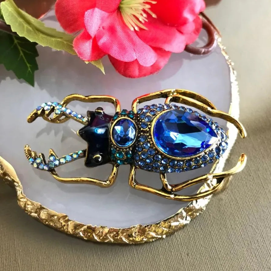 Beetle Brooch Pin for Women Men Luxury Classic Jewelry Gift