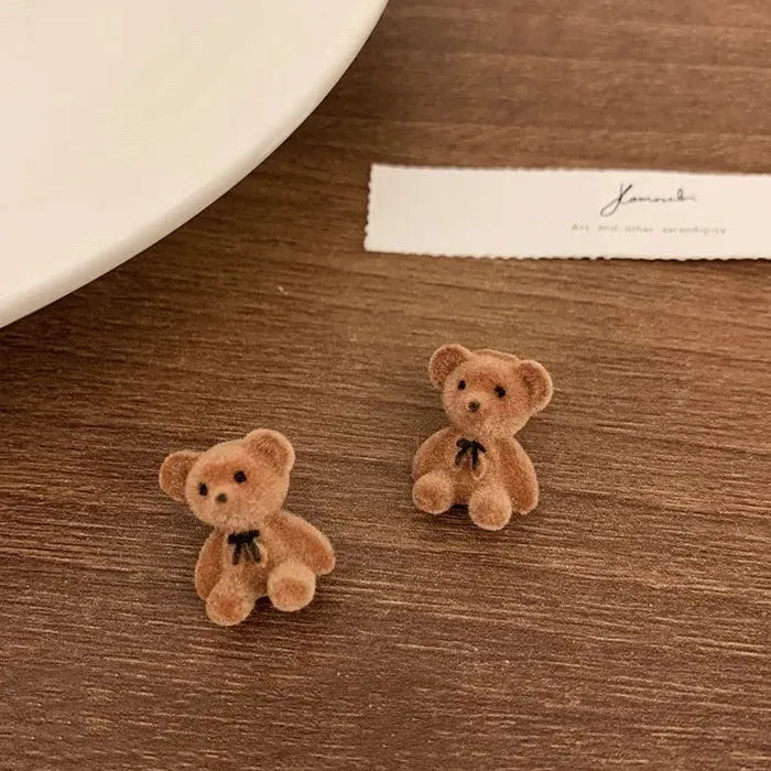 Resin Geometric Cat Stud Earrings Cute Japan Korea Cartoon Jewelry Gifts