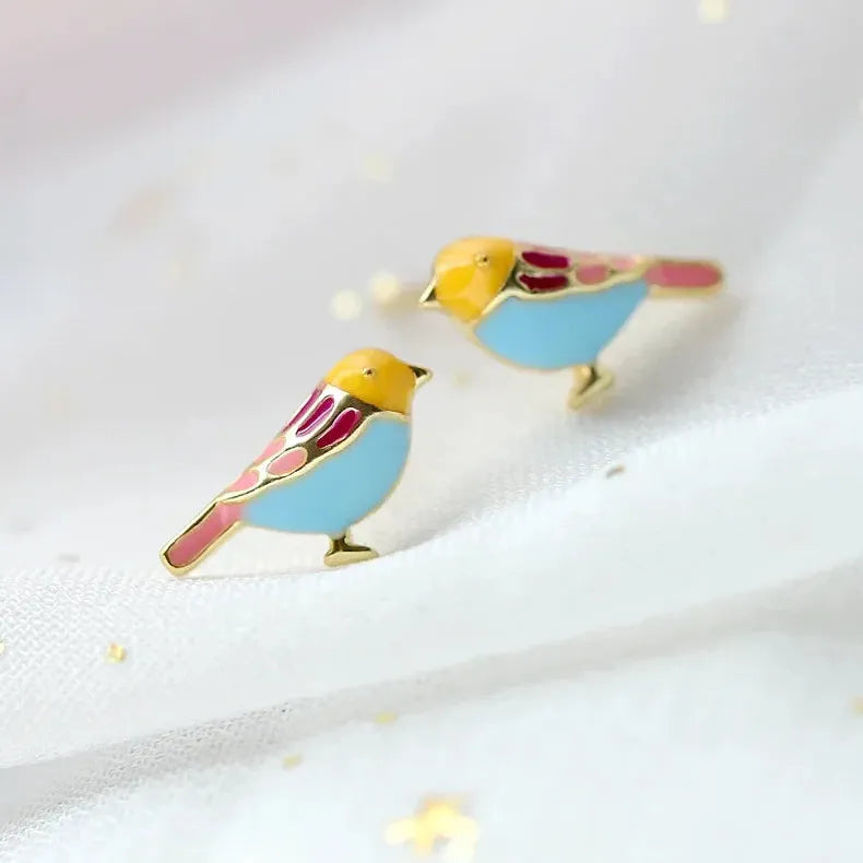 Bohemian Animal Bird Zinc Alloy Stud Earrings for Women Daily Wear