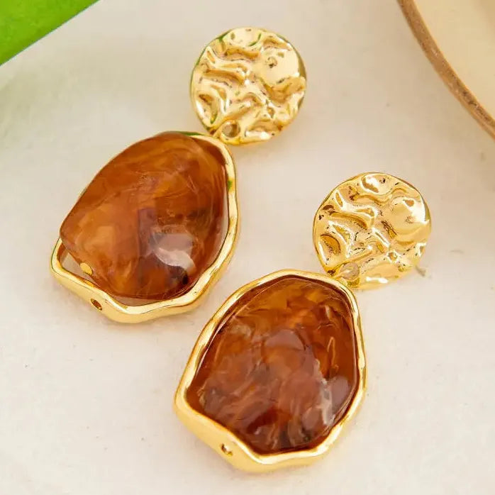 Korea Style Irregular Geometry Drop Earrings for Women Fashion Jewelry