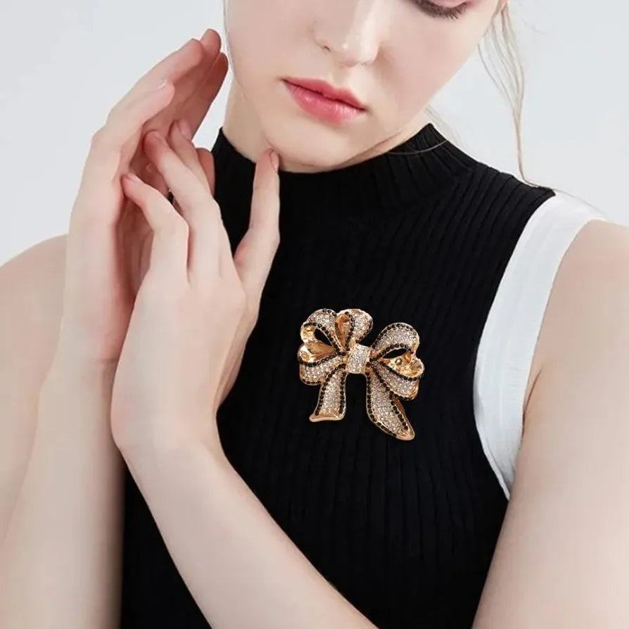 Luxury Classic Bow Brooch Pin for Men & Women Gift