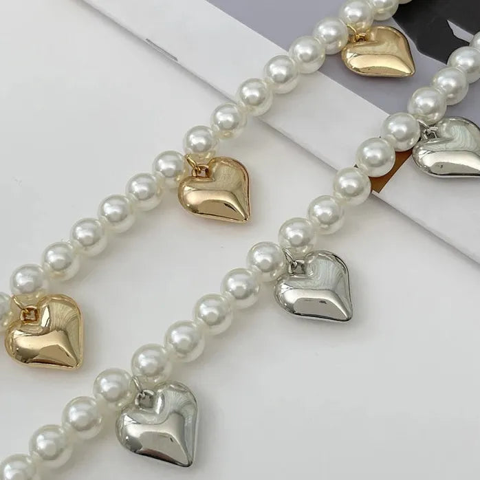 2Pcs Adjustable Simulated Pearl Anklet Set for Women Elegant Foot Chain Jewelry
