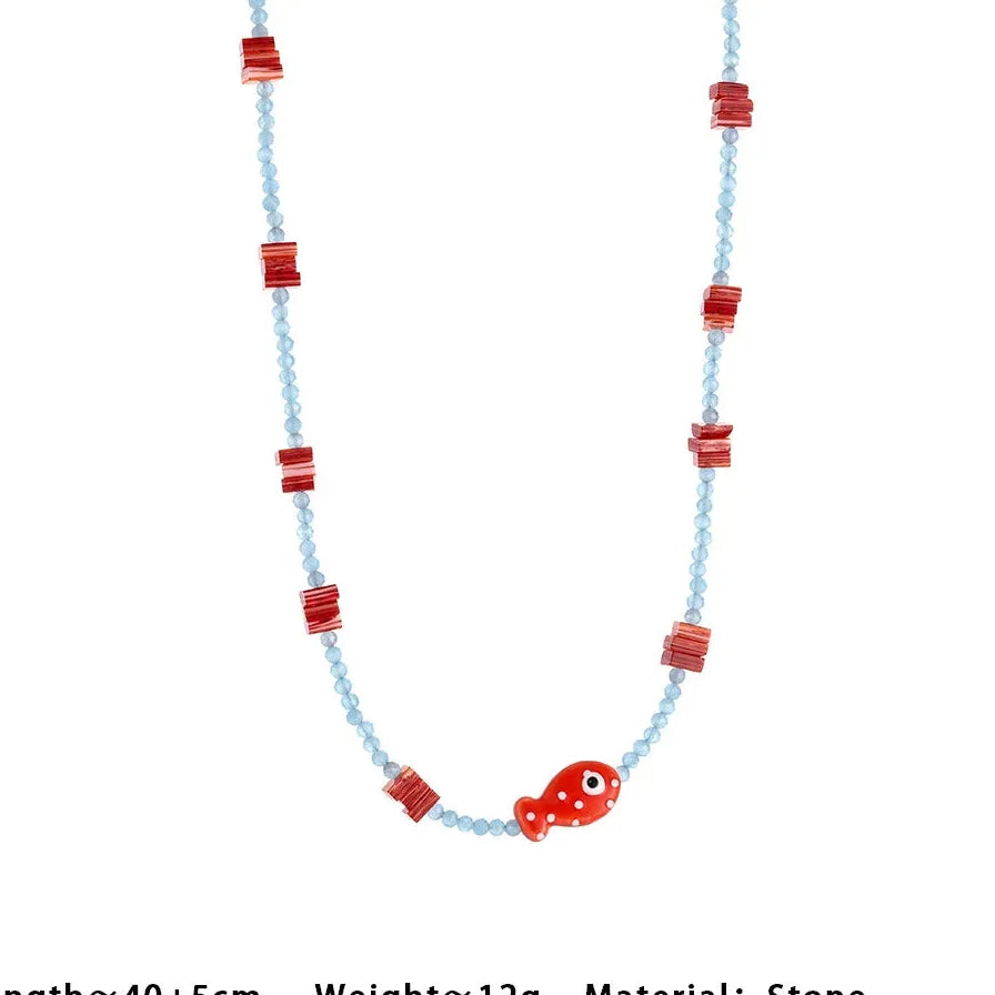 Stackable Natural Stone Bell Pepper Collar Necklace Women Stainless Steel Choker Pendant