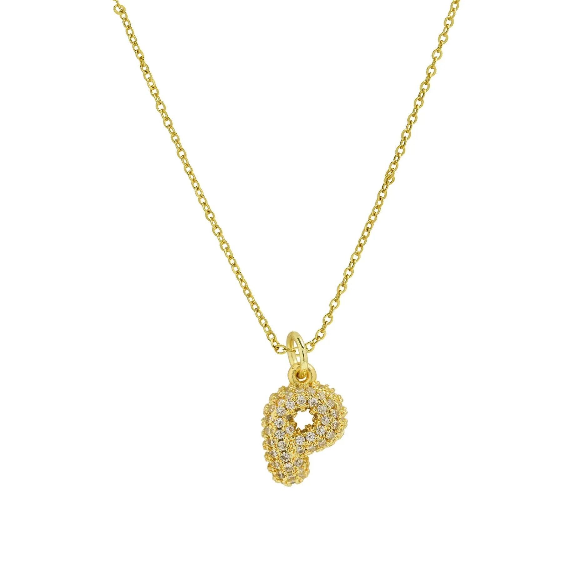 18k Gold Plated A-Z Initial Pendant Necklace Stainless Steel Choker Women Gift