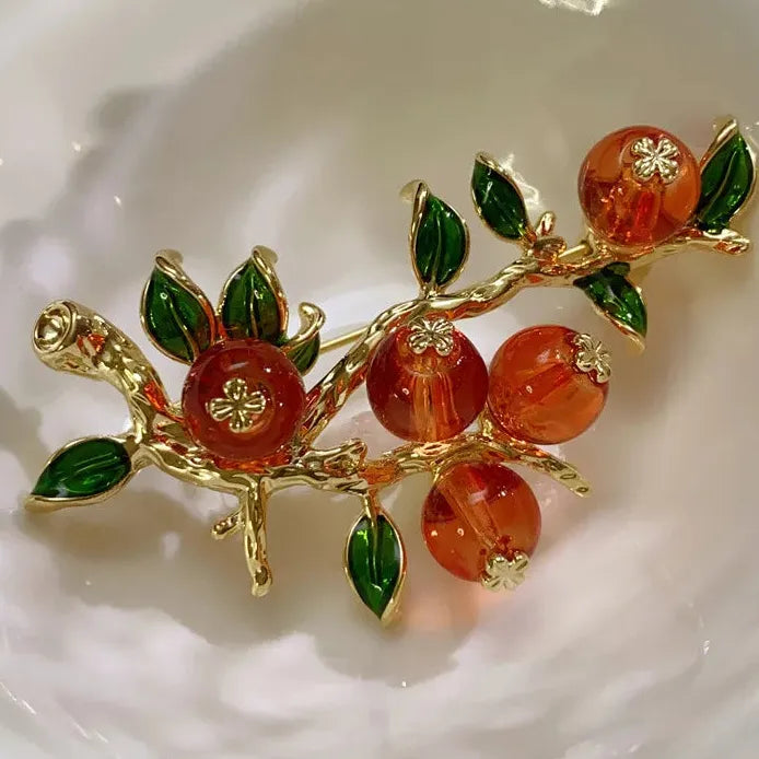Vintage Ruyi Chinese Style Brooch Cheongsam Pin for Women Elegant Gift