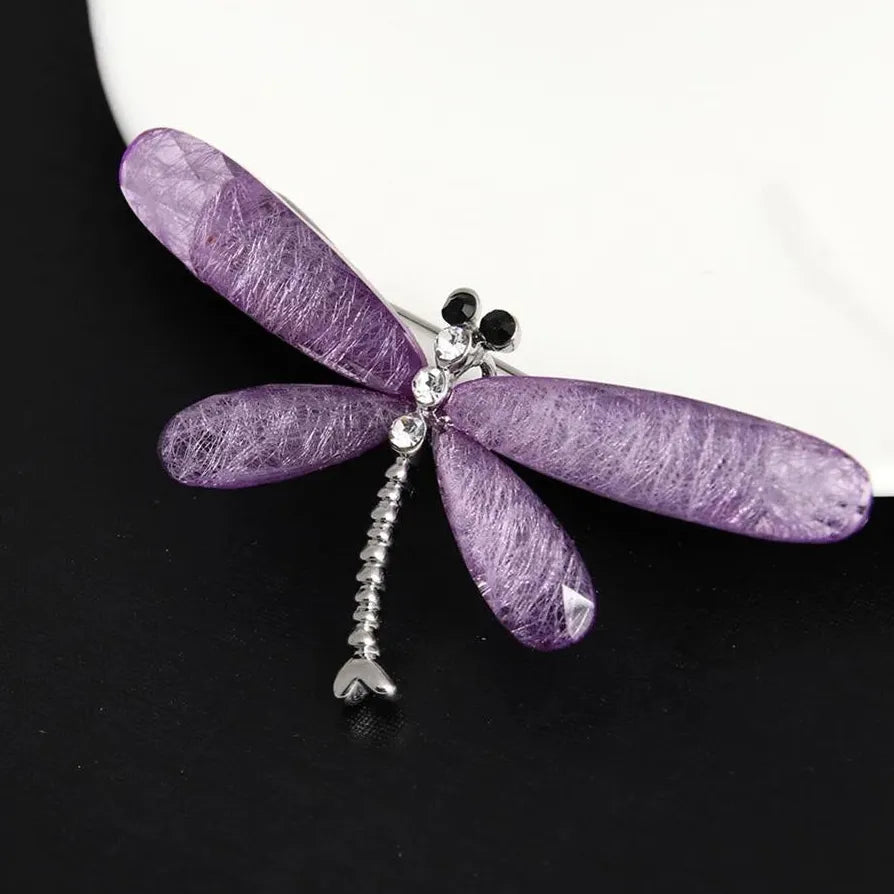 Vintage Crystal Butterfly Brooch Pin Jewelry for Women Elegant Accessory