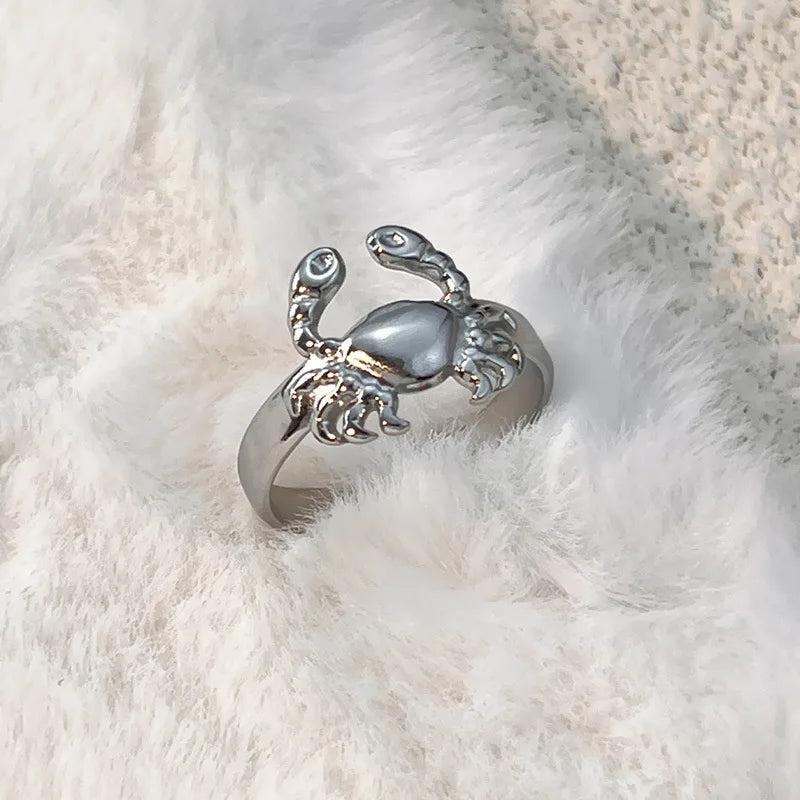 316L Stainless Steel Ocean Series Rings for Women Sea Star Crab Butterfly Hypoallergenic