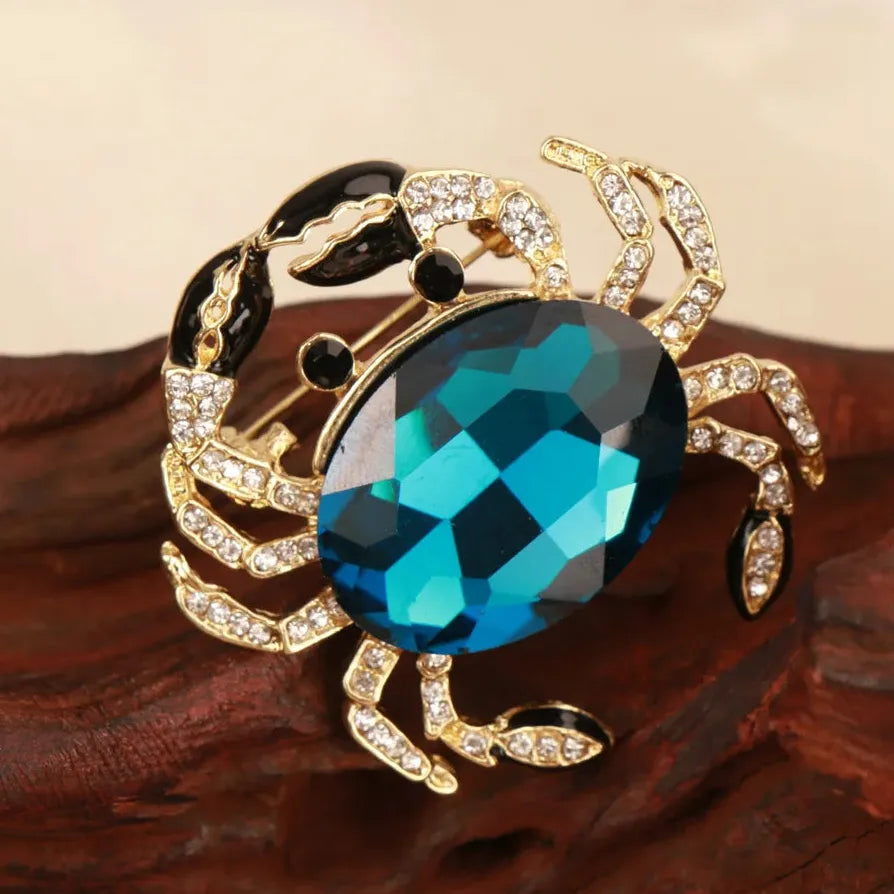 Vintage Crab Brooch Classic Wedding Gift for Men and Women