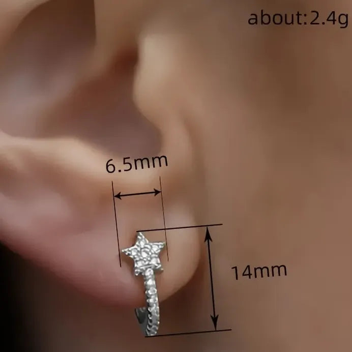 Lightweight Chic Geometric Hoop Earrings for Women Daily Wear