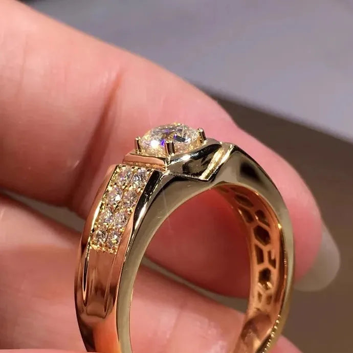 European American Full Diamond Fashion Ring Zinc Alloy Acrylic Women Jewelry