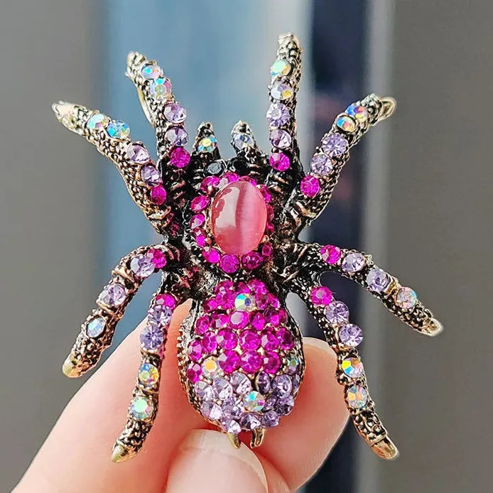Luxury Elegant Spider Brooch for Women and Men Gift Accessory