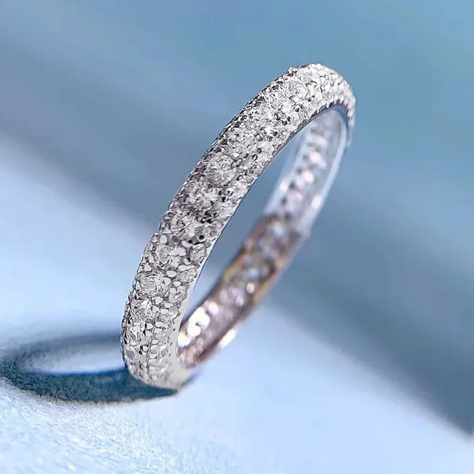 Fashion Copper Wedding Ring for Women Micro Paved Cubic Zirconia Engagement Jewelry