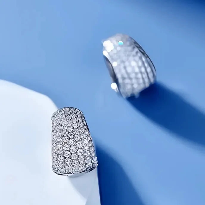 Dainty Small Copper Alloy Hoop Earrings for Women Luxury Pave Cubic Zirconia Half Circle Jewelry