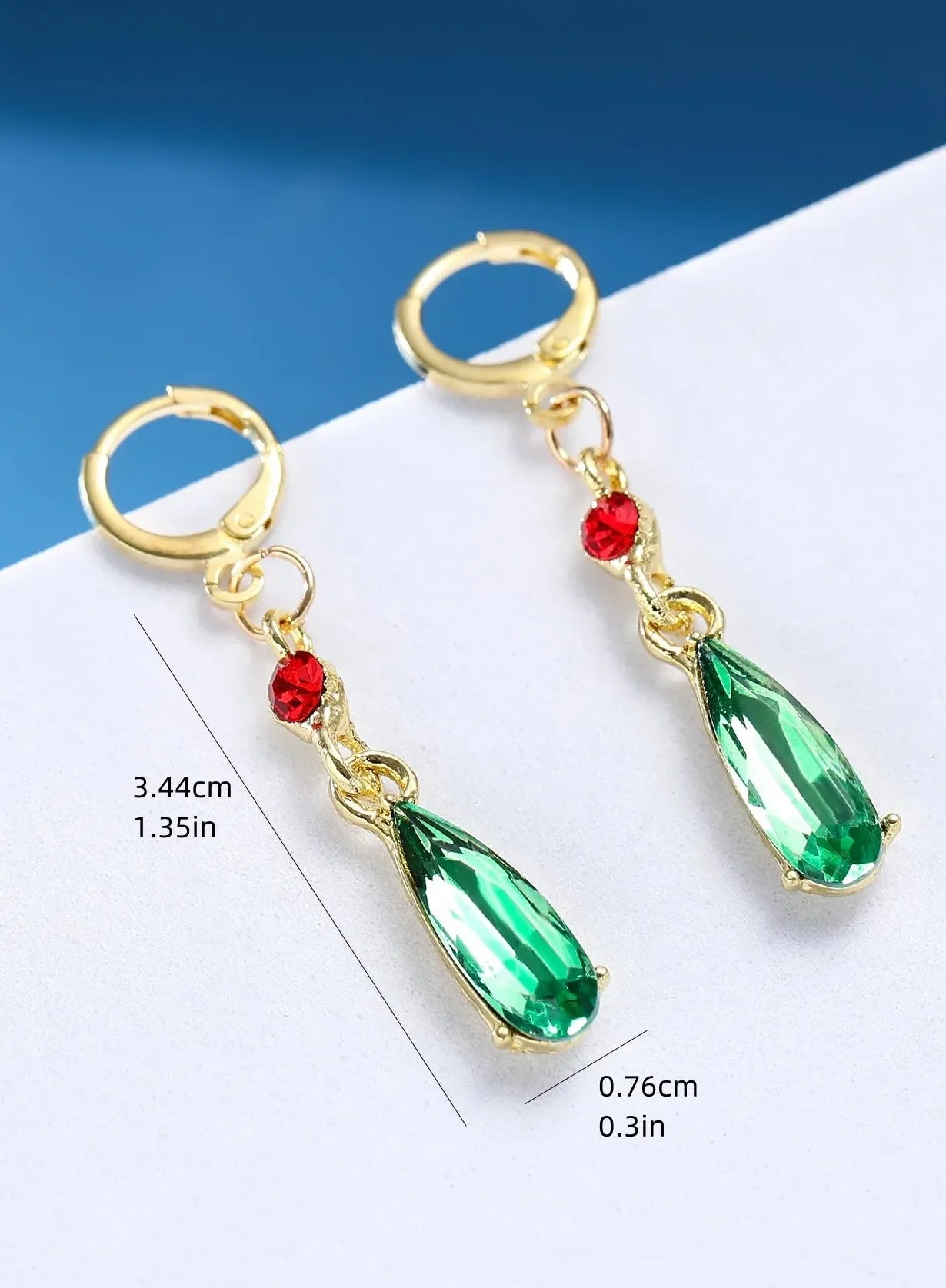 Elegant Zinc Alloy Earrings Women Hayao Miyazaki Howl's Moving Castle Red Beads Gift