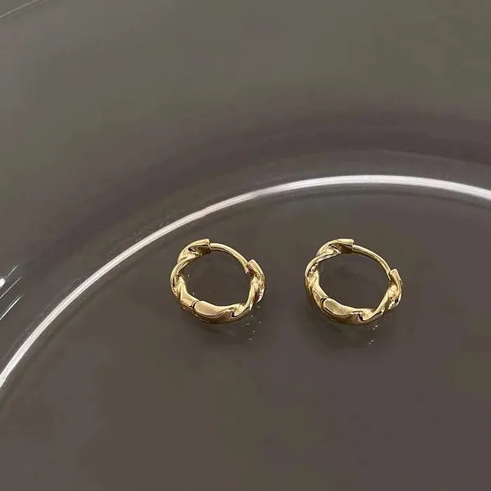 Geometry Water Drop Earrings for Women Punk Gold Statement Fashion Jewelry