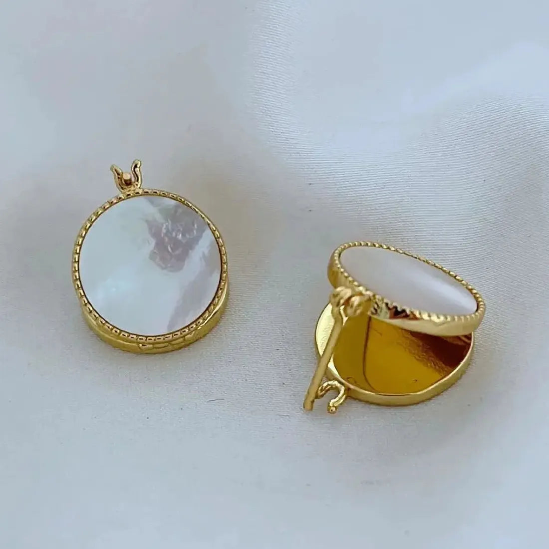 Ocean Double-Sided Shell Drop Earrings Lightweight Luxury for Women Banquet Gift