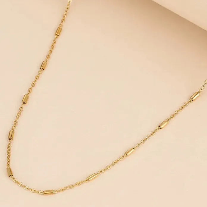 Women’s Stainless Steel Geometric Pendant Necklace Vintage Punk Chain