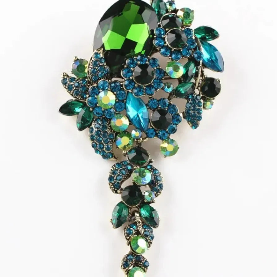 Vintage Floral Brooch Pin Jewelry Classic Style for Men Women