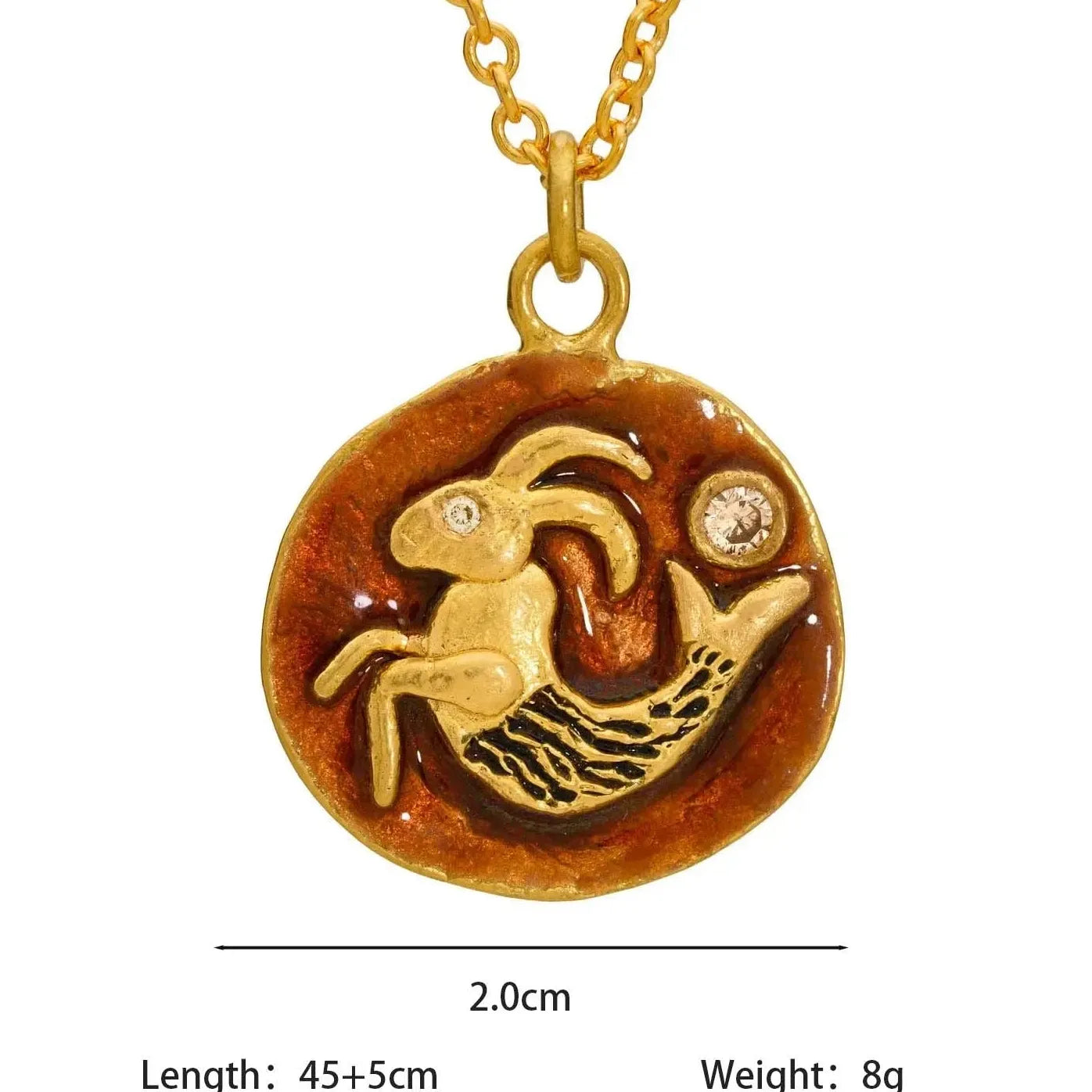 Stainless Steel Vintage Enamel Zodiac Coin Pendant Necklace 12 Constellations Jewelry
