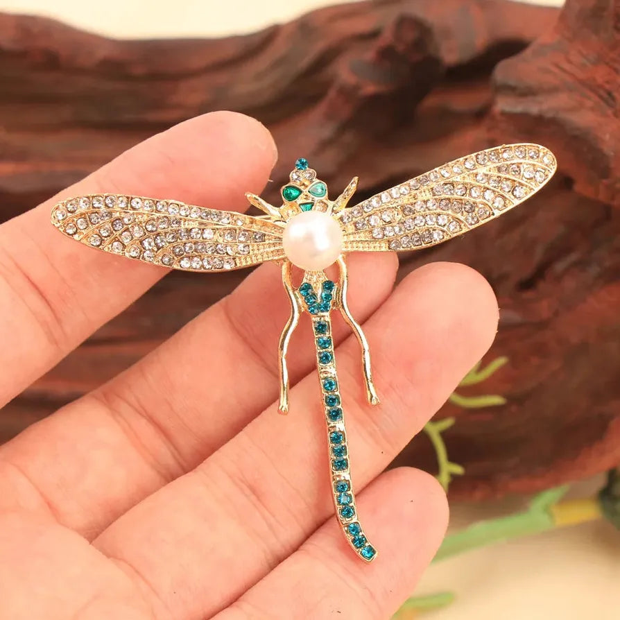 Luxury Dragonfly Brooch Jewelry Gift for Men & Women Classic Style