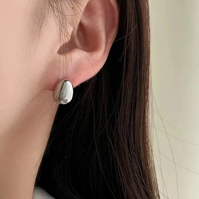 Bean Pearl Stud & Waterdrop Dangle Earrings for Women Zinc Alloy Gift 2026