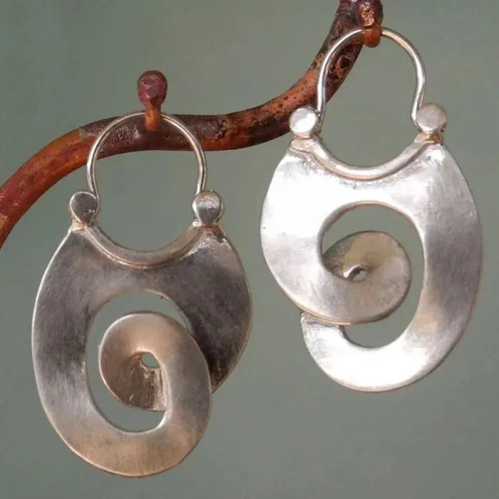 Classic Silver Big Hoop Earrings for Women Girls Zinc Alloy Fashion Jewelry Gift