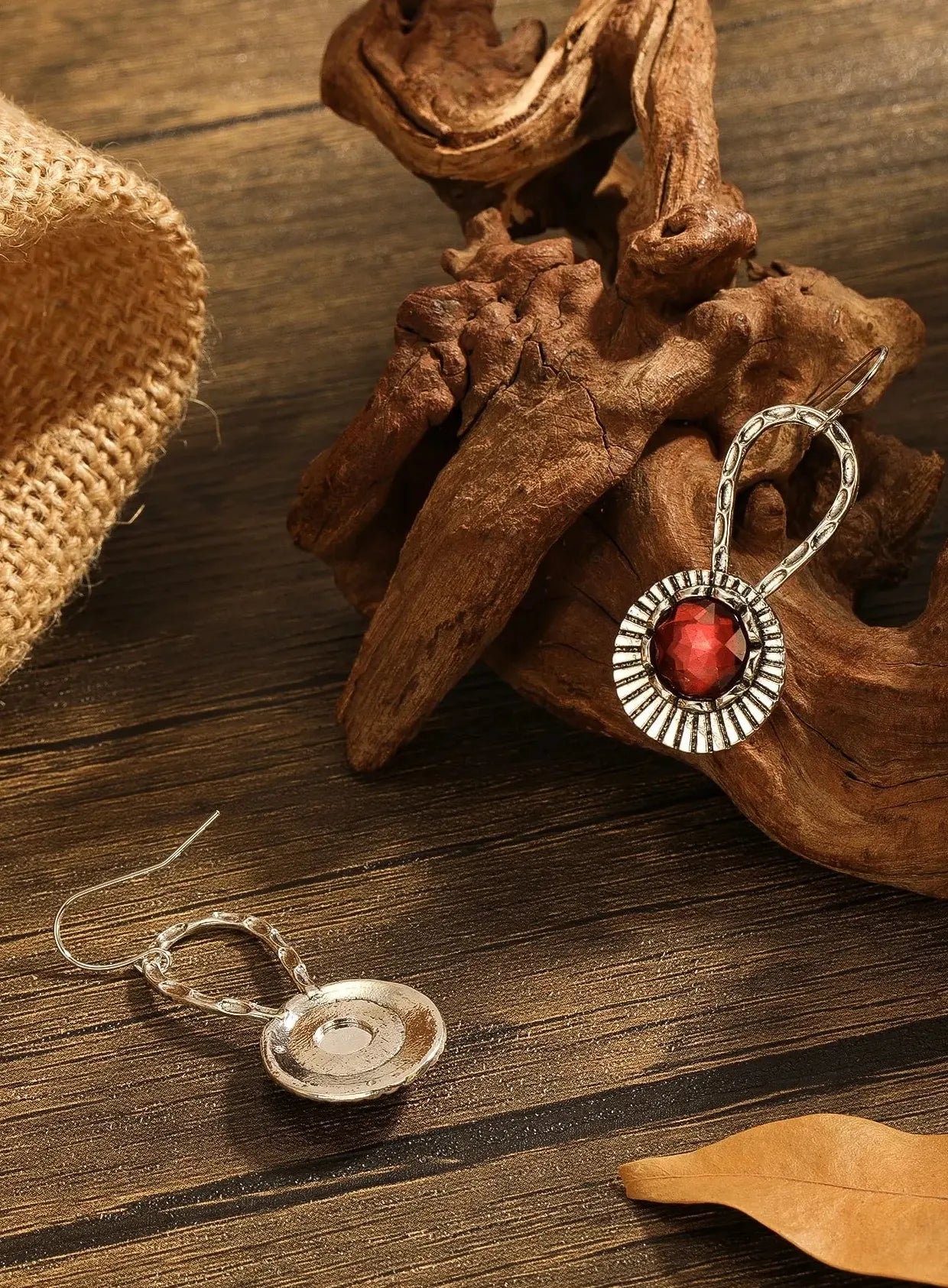 Handmade Boho Zinc Alloy Drop Hook Earrings Women Ancient Design Gift