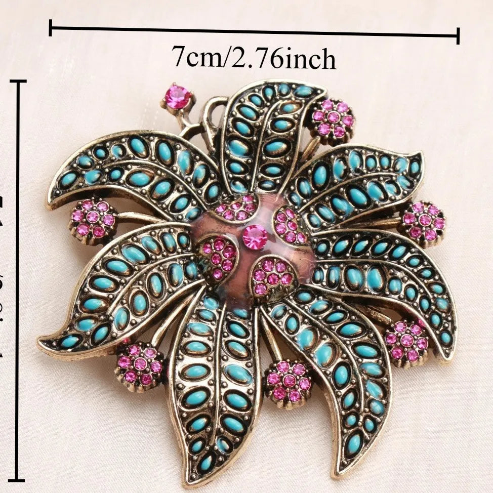 Classic Floral Brooch for Men and Women Wedding Gift Accessory