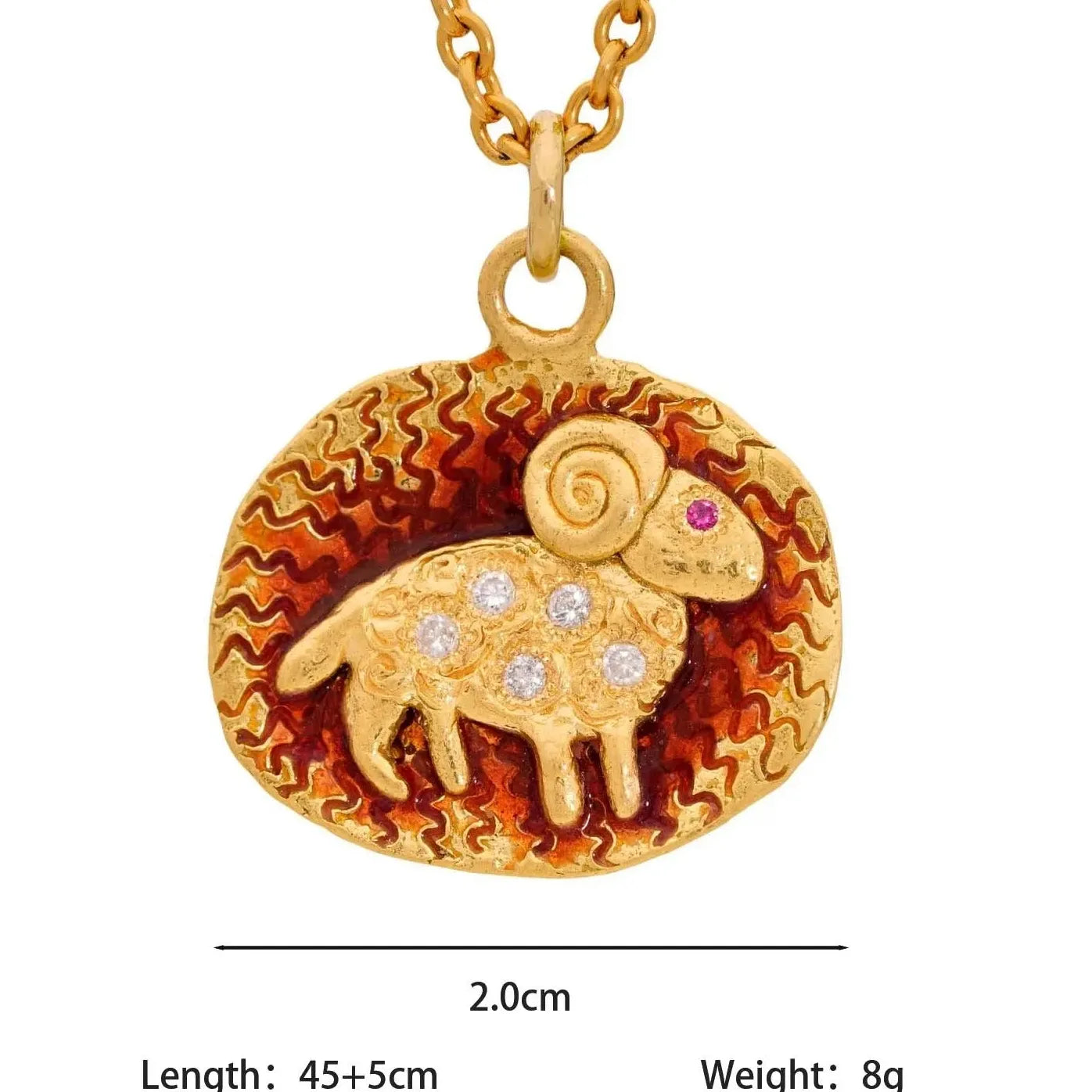 Stainless Steel Vintage Enamel Zodiac Coin Pendant Necklace 12 Constellations Jewelry