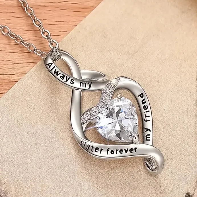 Women’s Heart Pendant Necklace Copper Alloy CZ Romantic Fashion Gift