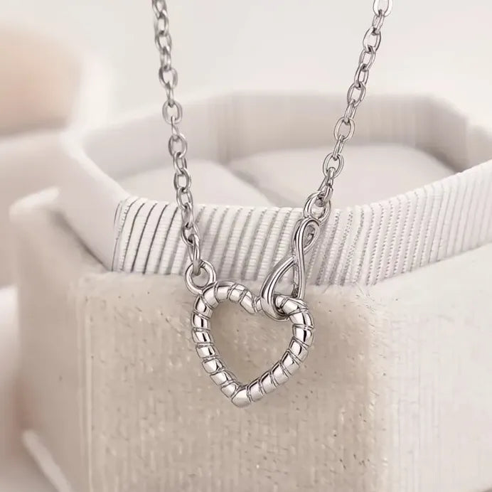 Romantic Heart Pendant Necklace for Women Anniversary Party Gift Jewelry