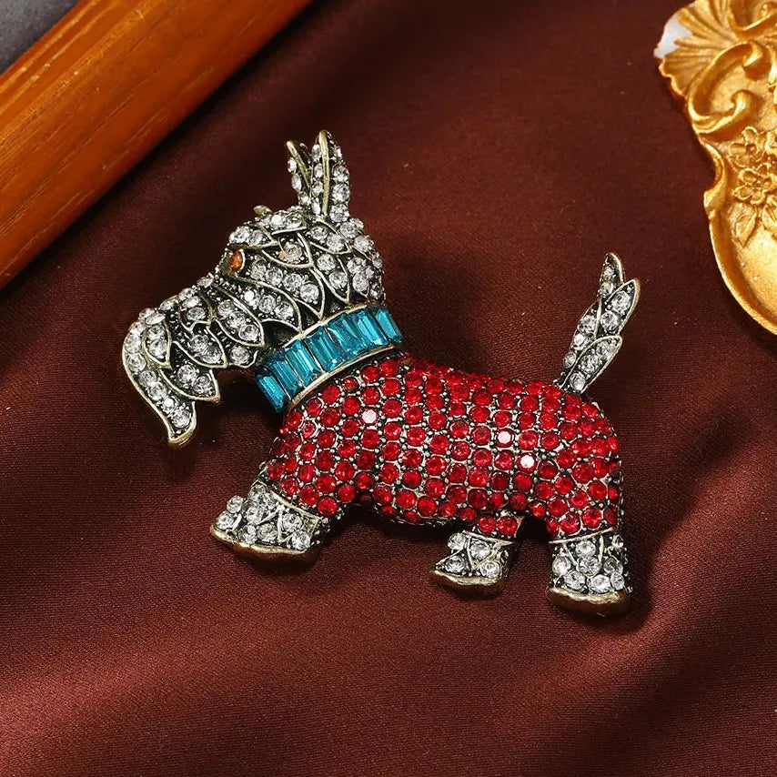 Luxury Classic Puppy Brooch Gift for Men and Women
