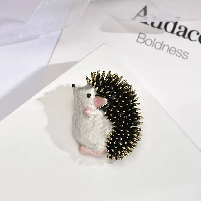 Luxury Hedgehog Brooch Classic Style Jewelry Gift for Men & Women