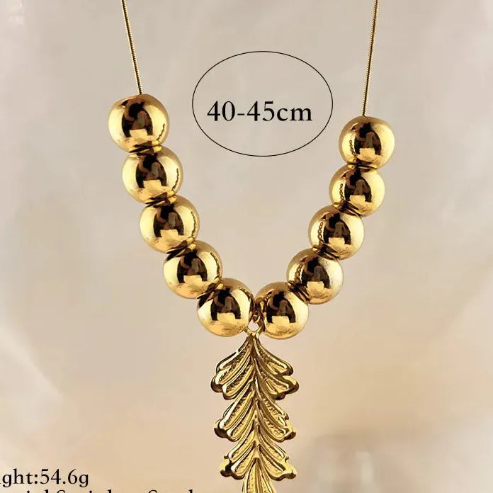 Stainless Steel Geometric Butterfly Pendant Necklace Punk Beaded Jewelry