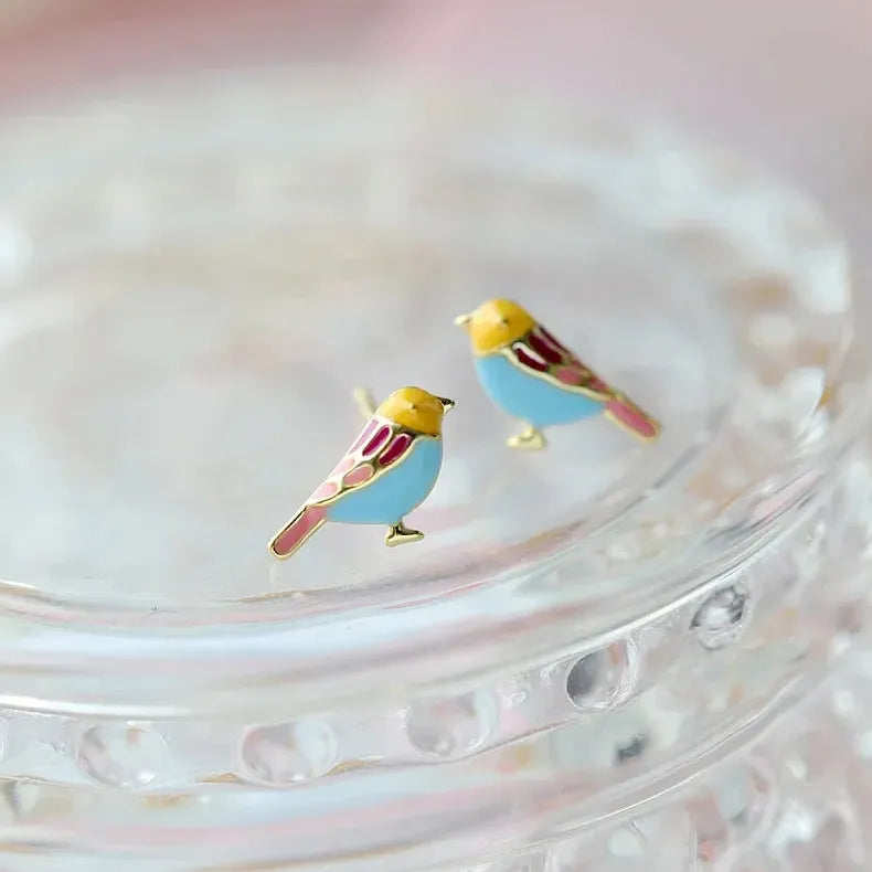 Bohemian Animal Bird Zinc Alloy Stud Earrings for Women Daily Wear