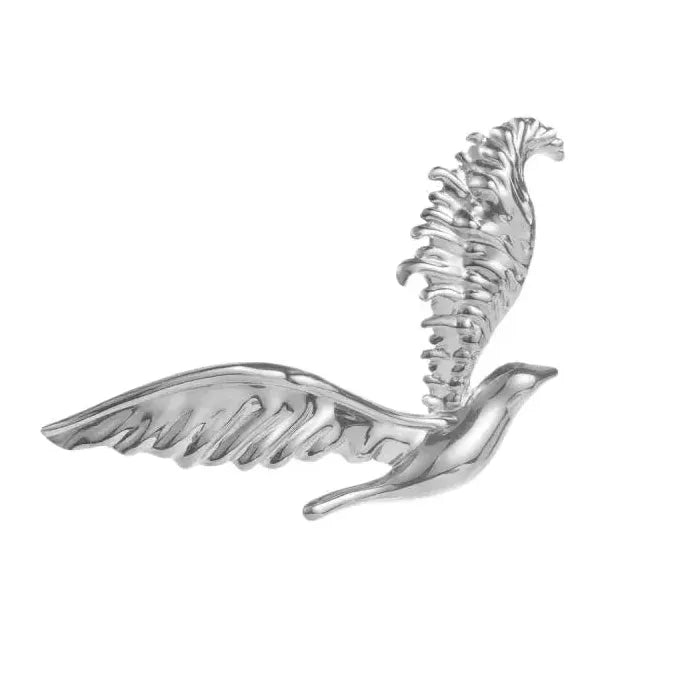 Retro Stainless Steel Eagle Brooch Classic Metal Bird Pin Jewelry for Men Women