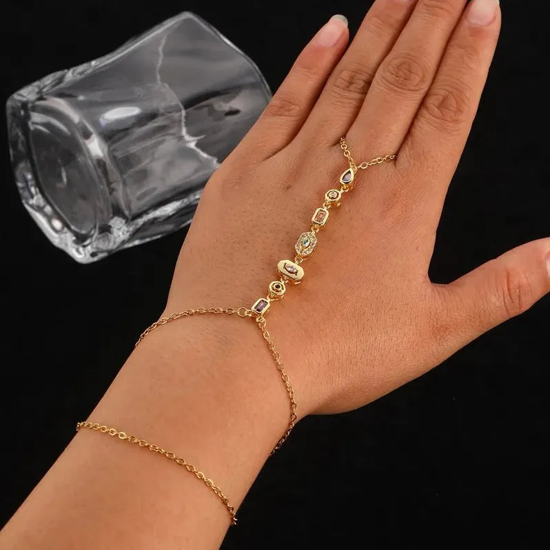 Stainless Steel Double-Layer Bowknot Bracelet for Women Vintage Jewelry