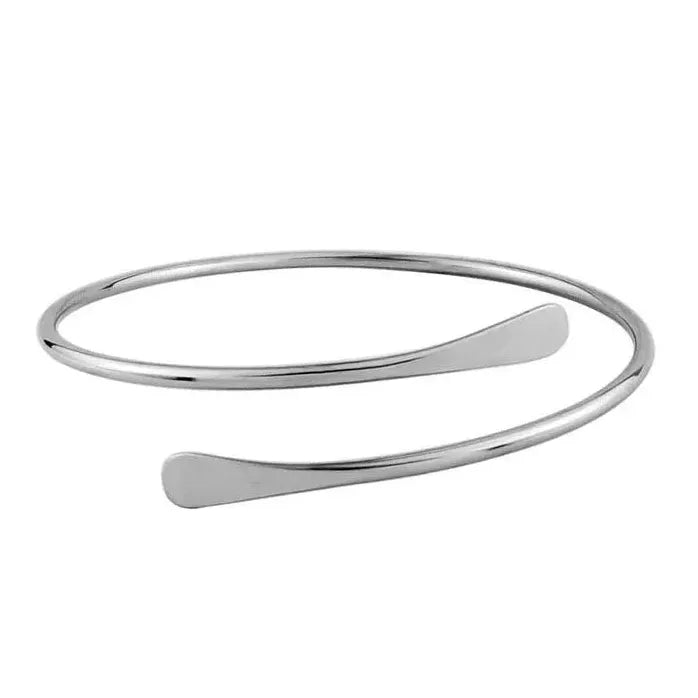 Adjustable Gold Color Geometric Metal Cuff Bracelet for Women Men Gift