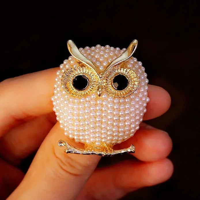 Classic Owl Brooch for Men Women Wedding Party Gift Accessory
