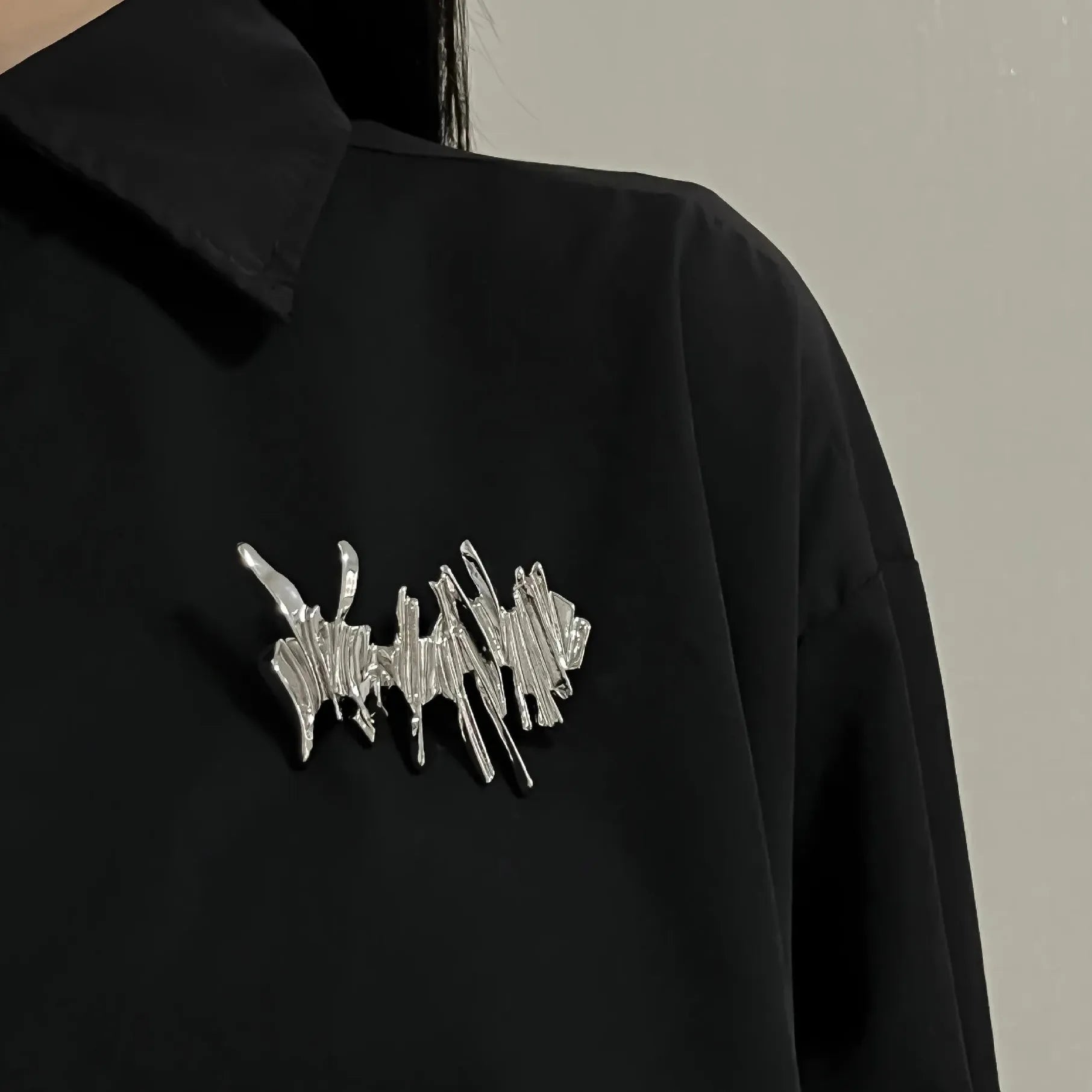 Geometric Punk Irregular Thorn Brooch Zinc Alloy Jewelry Gift for Women Men