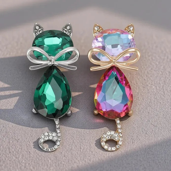 Classic Luxury Bow Brooch for Women Men Elegant Jewelry Gift