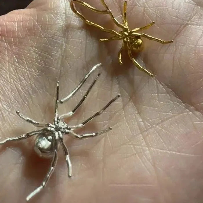 Vintage Gothic Spider Drop Earrings for Women Zinc Alloy Punk Jewelry Gift