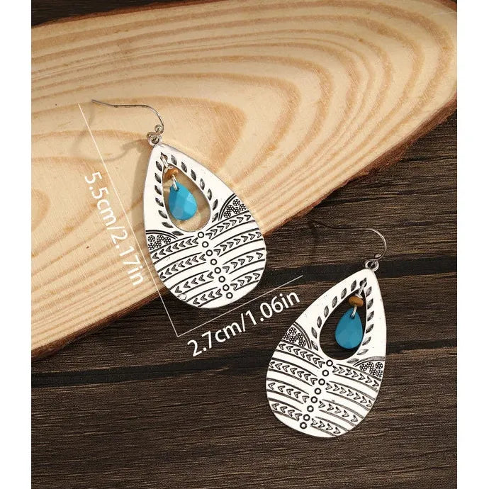 Retro Creative Imitation Crystal Drop Earrings for Women Girls Fashion Jewelry