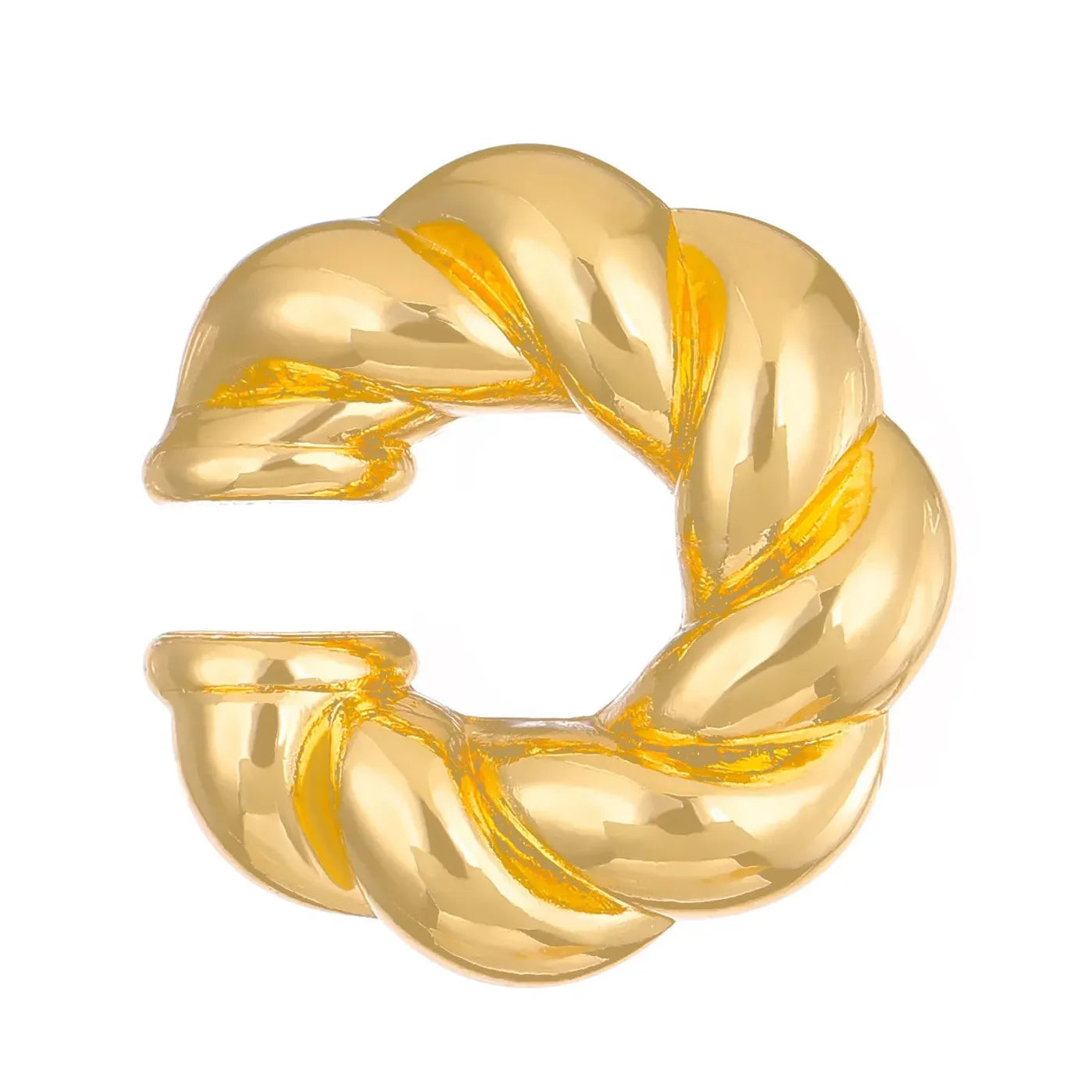 4Pcs Geometric C-Shape Ear Cuff Clip-On Earrings for Women Stylish Jewelry
