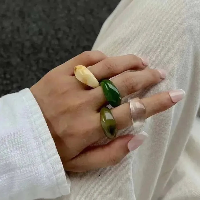 Y2K Boho Irregular Finger Rings for Women Trendy 2025 Statement Jewelry
