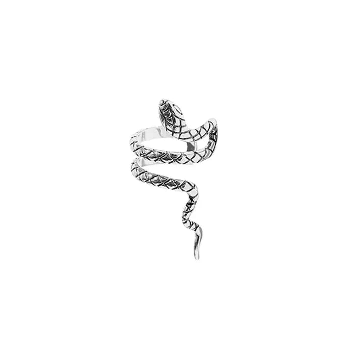 Vintage Gothic Multi Layer Snake Clip Earrings Punk Animal Jewelry Gift Women