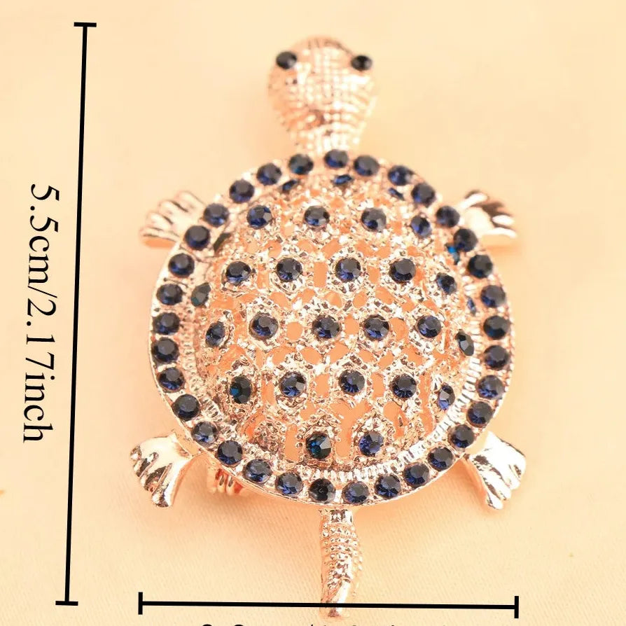 Luxury Turtle Brooch Classic Jewelry Gift for Men & Women