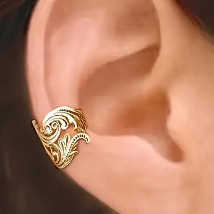 Lightweight Boho Geometric Copper Alloy Clip-On Earrings for Women