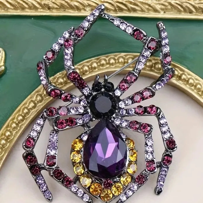 Luxury Elegant Spider Brooch for Women and Men Gift Accessory