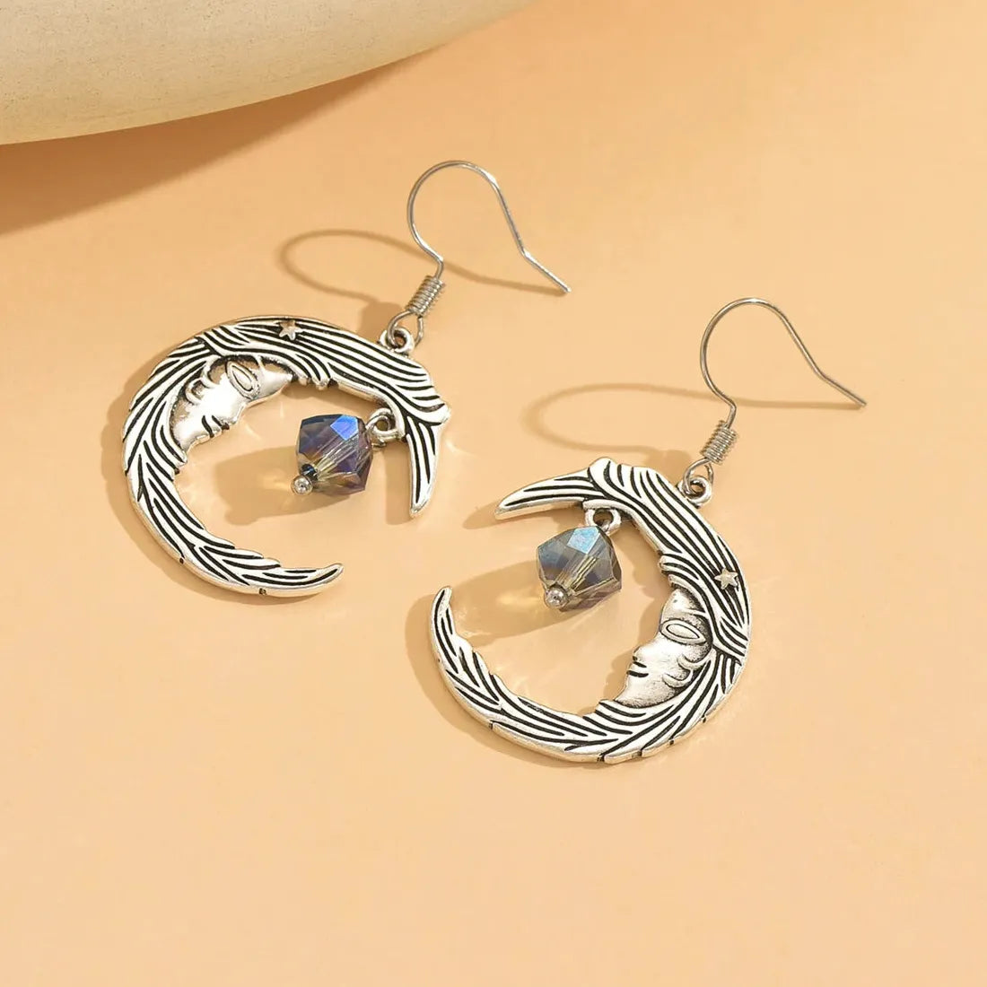 Vintage Gothic Crystal Drop Earrings Women’s Zinc Alloy Holiday Party Jewelry Gift